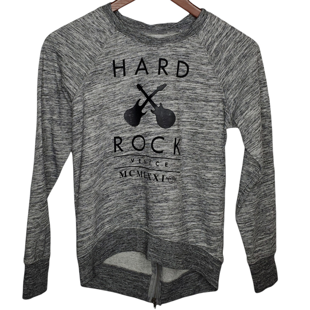 Hard Rock Cafe Punta Cana Space Dyed Zip Sweater Size XS